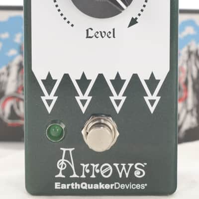 EarthQuaker Devices Arrows Preamp Booster V2 2025 Green Sparkle / White Print image 1