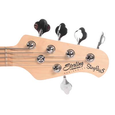 Sterling StingRay 5-String RAY5 Electric Bass - Black (open box) image 6