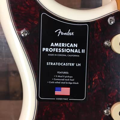 Fender American Professional II Stratocaster, LEFT HANDED, Olympic White, Hard Case, Free Ship, 606 image 6