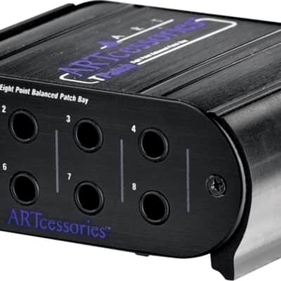 ART Tpatch 8-Channel Balanced 1/4" TRS Patch Bay image 3