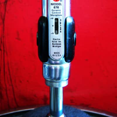 Vintage 1960's Electro-Voice 676 Cardioid Dynamic Microphone Low Z w accessories Jim Morrison The Doors 666 674 664 # 1 image 11