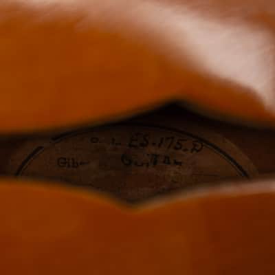 Gibson  ES-175DN Arch Top Hollow Body Electric Guitar (1954), ser. #X8846-19 (FON), brown tolex hard shell case. image 13