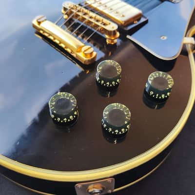 Gibson Les Paul Custom "Black Beauty" 1981 - Corps en Acajou, Table en Érable, Manche en Acajou, touche en ébène, accastillage doré, image 4