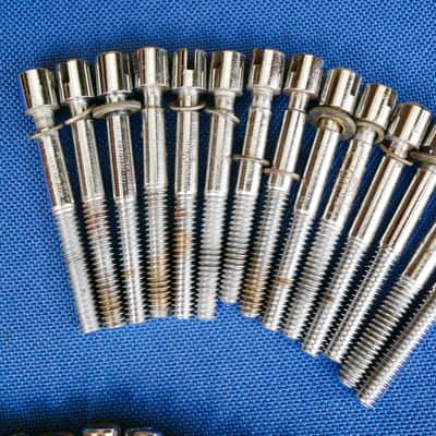 Sonor Tension Rods T-Rods 55 mm Teardrop Champion Phonic Pack Of 28 Vintage image 3