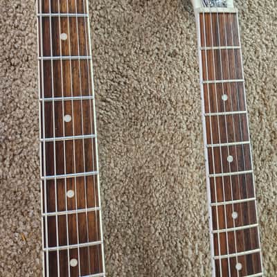 Immagine Used 2019 Gretsch G5566 Jet Double Neck (One Standard Neck, One Baritone Neck) - Silver Sparkle - 6
