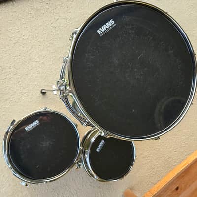 DDrum Dios - Maple - 22(20 deep)/16/12/10 Drum Kit shells - Green sparkle/black fade image 6