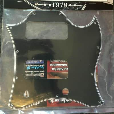 5 Ply Black/White Wide Bevel Pickguard for 1999-2010 Gibson SG Classic P90 Made In USA image 5