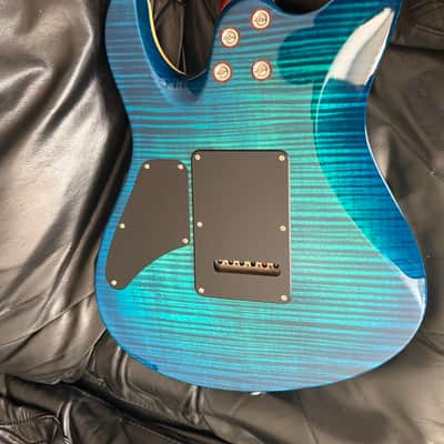 Suhr Modern Carve Top 2014 Reload Collection Flamed Blue Aqua Cocobolo Neck **Stunning!** image 16