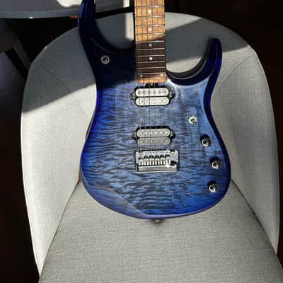 Ernie Ball Music Man JP15 - INSANE Blueberry Quilt image 16
