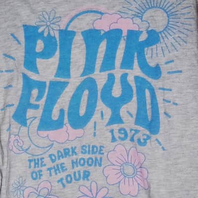 pink floyd vintage dark side of the moon 1973 tour KIDS XXL 14 -16 tee unisex - madcap syd barrett money sleep psychedelic space rock image 1