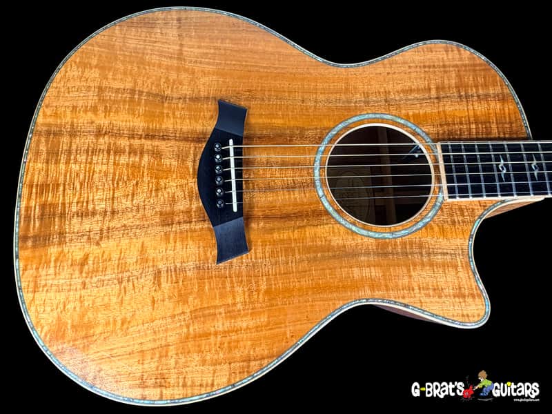 2011 Taylor K24CE Grand Auditorium w Flamed Koa Top Back & Sides ~ Natural image 1
