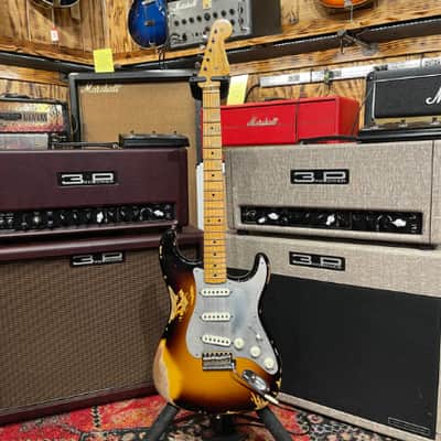 Fender Custom Shop Limited Edition Heavy Relic El Diablo Stratocaster with Maple Fretboard 2016 Wide Fade 2-Color Sunburst image 2