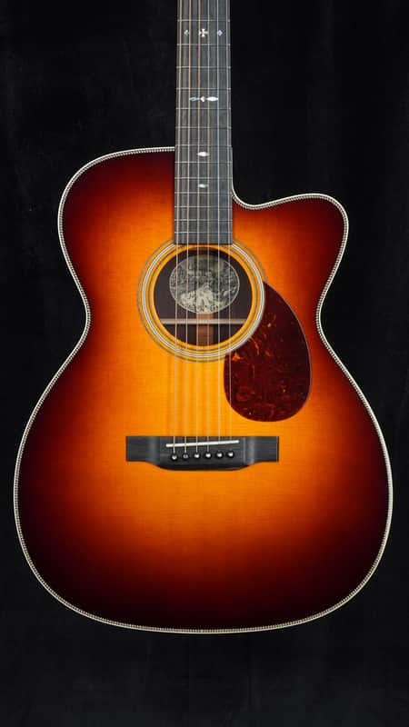 Collings OM2H with Cutaway, Sunburst Top, and Vine Peghead Inlay image 1