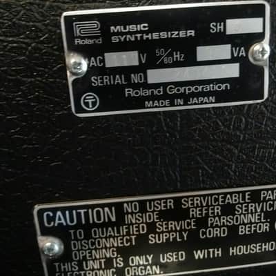 Roland Sh-3 Analog Synthesizer Late 70's to 81 Black image 8