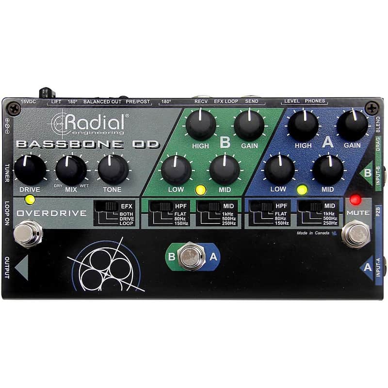 Mint Radial Engineering Bassbone OD Bass Preamp With Overdrive image 1
