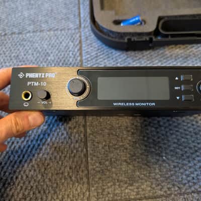 Phenyx Pro PTM-10 UHF Stereo Wireless In-ear Monitor System 2026 - Black image 3