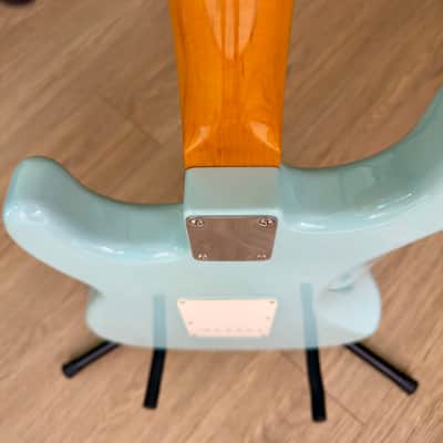 Fender Special Edition Classic Series '60s Stratocaster Lacquer with Matching Headstock, Daphne Blue CS 57/62 PUs, Fender Tweed Case image 16