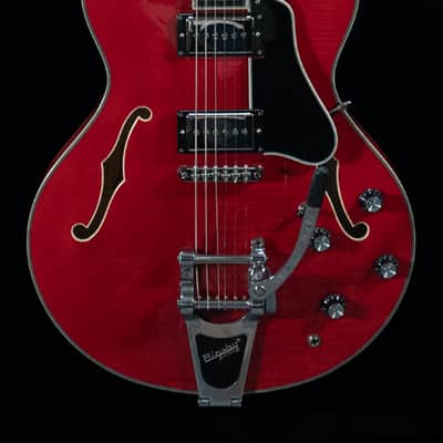 Eastman T486B-RD Thinline, Maple, Seymour Duncan Pickups, Bigsby, Red Finish - NEW image 7