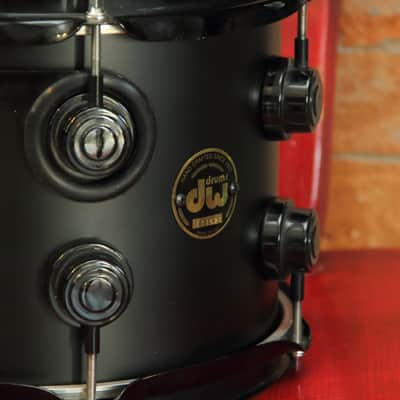 DW Collector's Drum Workshop  - matte black 10x8 rack tom image 7