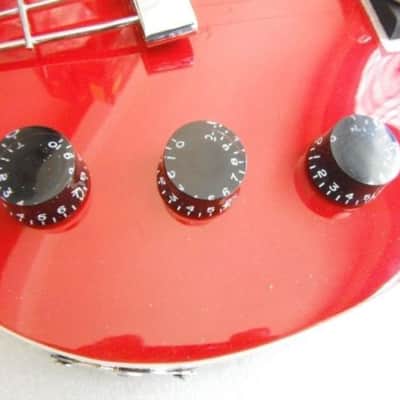 New Hofner Violin 6 String Guitar HI-459-RD Red image 4