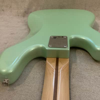 2015 Fender Deluxe Series Precision Bass FSR Sea Foam Pearl Finish Special Edition PJ MIM Mexico image 18