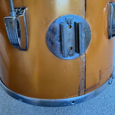 Ludwig Vintage 70s 80s Concert Tom Drum - 12” x 8” 70s - Gold Silk image 11