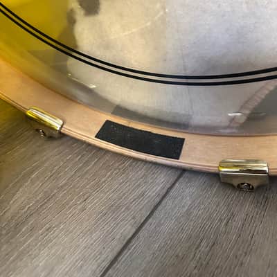 SJC Custom Acrylic 3-Piece Drum Kit – Yellow Acrylic w/ Brass Hardware (22/12/16) image 7