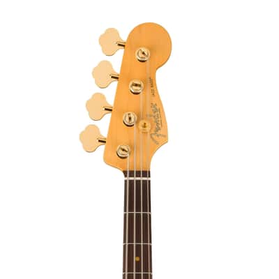 Fender 75th Anniversary Commemorative Jazz Bass Guitar, RW FB, 2-Color Bourbon Burst image 6