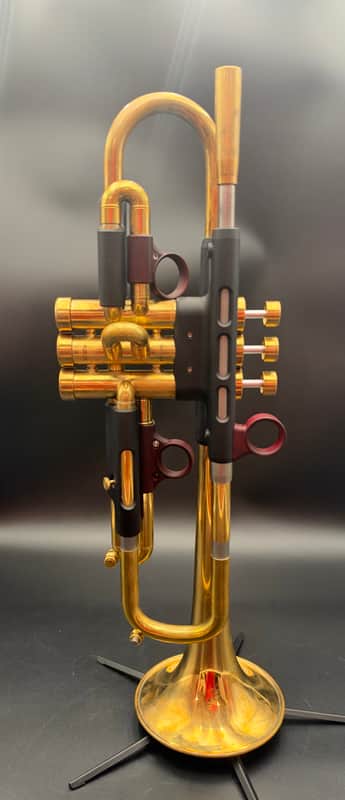 Harrelson Bravura V Bb Trumpet | 1GLT Lightweight Gold Brass Bell | VGR | Raw Brass