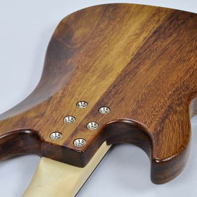 G&L LB-100 USA Custom Monkey Pod Bass in Natural Satin image 11