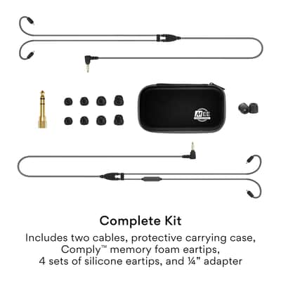 MEE Professional MX1 PRO Customizable Noise-Isolating Universal-Fit Modular Musician’s IEM (Smoke) image 8