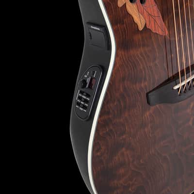 Ovation CE48P Celebrity Series Elite Plus Super Shallow Acoustic-Electric Guitar Tiger Eye image 11