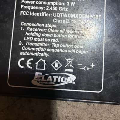 Elation EWDMX-SYSTEM Wireless DMX System 2010s - Black image 3