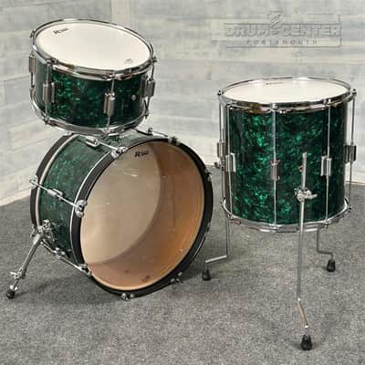 Rogers Tower 3pc Drum Set Green Marine Pearl 20/12/14 image 2