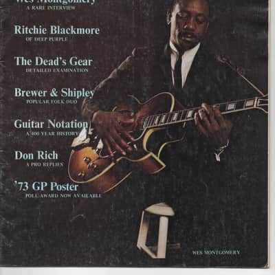 Guitar Player- Magazine, July/August 1973, Wes Montgomery cover image 1