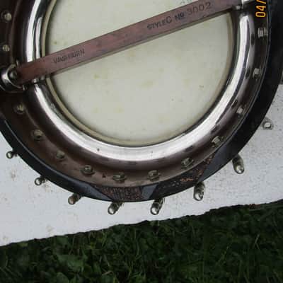 Washburn Model C Tenor Banjo, 1920's, 17 Fret, 11 3/4" Head, Tone Ring, Kershner Tailpiece, Case image 6