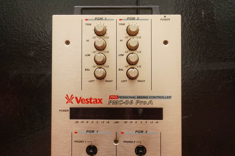 Vestax PMC-06 Pro A Mixtick DJ Mixer Silver Professional Mixing