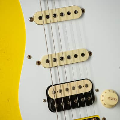 Fender Custom Shop 1957 Heavy Relic HSS Stratocaster - Graffiti Yellow/Black image 9
