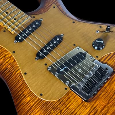 2025 Knaggs Larry Mitchell Signature Severn Tier 1 Flame Top Gloss ~ Aged Scotch image 6