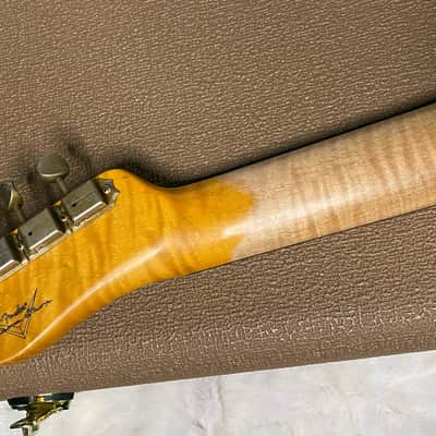 NEW! Fender Custom Shop Flamethrower Telecaster Custom - Journeyman Relic - Modern Specs - Texas Special Pick-Ups - AAAA Flamed Neck - Purple Sparkle - Authorized Dealer - 7.6lbs - G06941 image 12