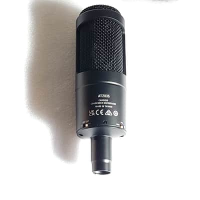 Audio-Technica AT2035 Large Diaphragm Cardioid Condenser Microphone 2010s - Black image 2