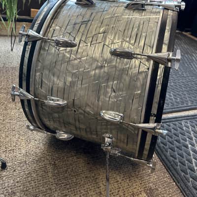 1970's Slingerland 4 Piece Kit - Light Blue Pearl, Drum Set image 5
