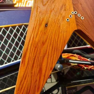 Black Volt Veronica “ Hollywood Bowl “ Alaskan Yellow Cedar Top - Sequoia - African Mahogany ( Unique Piece in The World Lefty) image 16