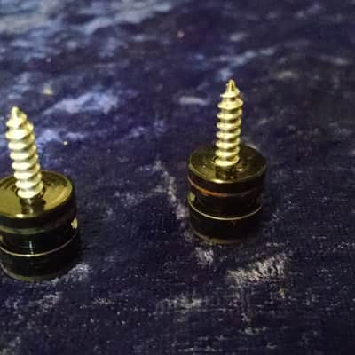 1980s Jim Dunlop strap buttons Black image 3