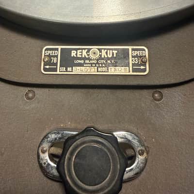 Rek-O-Kut TR-12H Record lathe and transcription turntable Rondine L-34 PLEASE READ Rek-O-Kut 1950s image 2