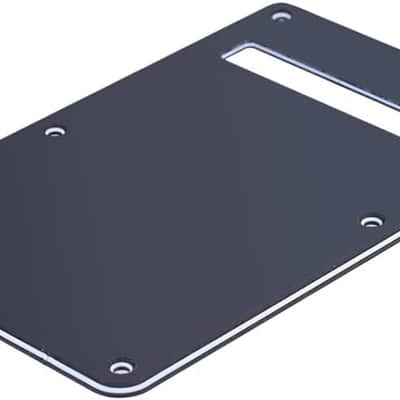 Pickguard Tremolo Cavity Cover Backplate Back Plate 3Ply for Style Electric Guitar Black image 1