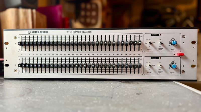 Klark Teknik DN360 2-Channel 30-Band Graphic EQ 2010s - Silver image 1