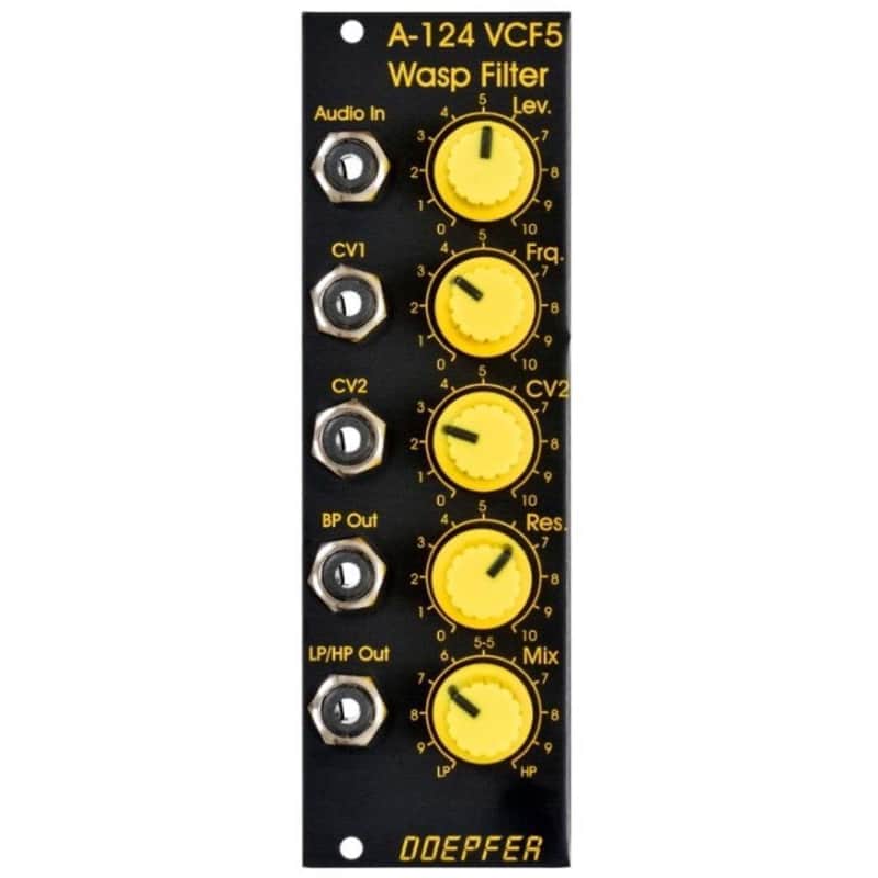 Doepfer A-124 VCF5 Wasp Filter Special Edition 2010s - Black with Yellow Knobs