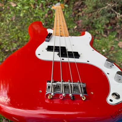 1979 Fender Precision Bass - Morocco Red - International Color Series - OHSC image 13