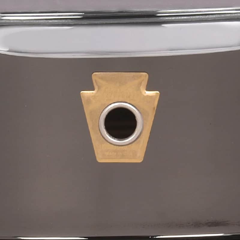Ludwig LB417 Black Beauty 6.5x14" Brass Snare Drum image 4